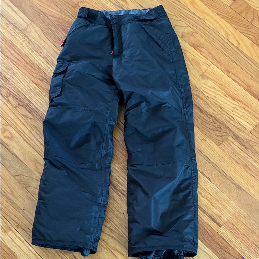 Champion Black Kids Snow Pants with Red Trim